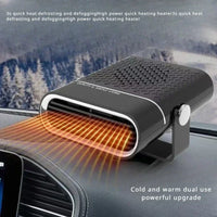 Car heater 12v24v universal car rotatable adjustable cold-resistant glass defrost mist heating mini car heater multi-purpose fan