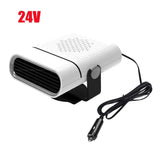 Car heater 12v24v universal car rotatable adjustable cold-resistant glass defrost mist heating mini car heater multi-purpose fan