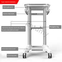 Carrinho multifuncional para instrumento de beleza, Carrinho de mesa, Carrinho dental, Bolha pequena acrílica, Carrinho médico