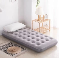 AOOKMIYA China factory price inflatable bed  Camping Inflatable Bed adult travel flocked camping indoor use inflatable  air bed mattress