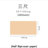 Chinese Calligraphy Painting Raw Rice Paper Papel Arroz Beginners Brush Pen Writing Practice Papier Chinese Half Ripe Xuan Paper