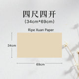 Chinese Calligraphy Painting Raw Rice Paper Papel Arroz Beginners Brush Pen Writing Practice Papier Chinese Half Ripe Xuan Paper