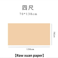 Chinese Calligraphy Painting Raw Rice Paper Papel Arroz Beginners Brush Pen Writing Practice Papier Chinese Half Ripe Xuan Paper