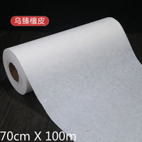 Chinese Calligraphy Paper Papel Arroz 100m Rolling Half Ripe Sandalwood Fiber Xuan Paper Thin Hemp Paper Painting Rijstpapier