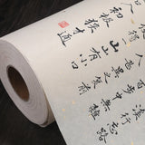 Chinese Calligraphy Paper Papel Arroz 100m Rolling Half Ripe Sandalwood Fiber Xuan Paper Thin Hemp Paper Painting Rijstpapier