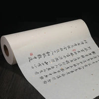 Chinese Calligraphy Paper Papel Arroz 100m Rolling Half Ripe Sandalwood Fiber Xuan Paper Thin Hemp Paper Painting Rijstpapier