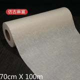 Chinese Calligraphy Paper Papel Arroz 100m Rolling Half Ripe Sandalwood Fiber Xuan Paper Thin Hemp Paper Painting Rijstpapier