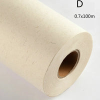 Chinese Rice Paper 100m Half-Ripe Gold Foil Fiber Xuan Paper Chinese Roll Painting Calligraphy Rice Paper with Plant Fiber