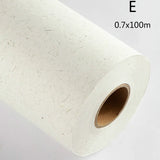 Chinese Rice Paper 100m Half-Ripe Gold Foil Fiber Xuan Paper Chinese Roll Painting Calligraphy Rice Paper with Plant Fiber