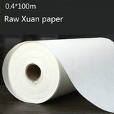 Chinese Rice Paper  Long Roll Calligraphy Writing Painting Xuan Paper Chinese Painting Dedicated Half-Ripe Xuan Paper Supplies