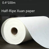 Chinese Rice Paper  Long Roll Calligraphy Writing Painting Xuan Paper Chinese Painting Dedicated Half-Ripe Xuan Paper Supplies