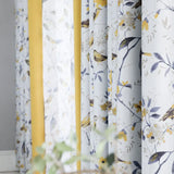 Chinese Style Flower Bird Stitching Printed Curtain Modern Simple Curtains for Living Room Bedroom Classical Curtains Decoration