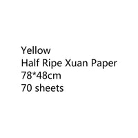 Chinese Thicken Half Ripe Xuan Paper Chinese Raw Rice Paper Beginners Brush Calligraphy Painting Practice Papier Mulberry Paper