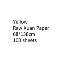 Chinese Thicken Half Ripe Xuan Paper Chinese Raw Rice Paper Beginners Brush Calligraphy Painting Practice Papier Mulberry Paper