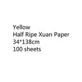 Chinese Thicken Half Ripe Xuan Paper Chinese Raw Rice Paper Beginners Brush Calligraphy Painting Practice Papier Mulberry Paper