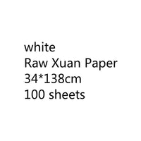 Chinese Thicken Half Ripe Xuan Paper Chinese Raw Rice Paper Beginners Brush Calligraphy Painting Practice Papier Mulberry Paper