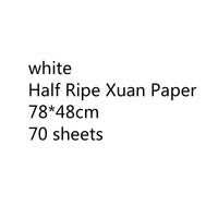 Chinese Thicken Half Ripe Xuan Paper Chinese Raw Rice Paper Beginners Brush Calligraphy Painting Practice Papier Mulberry Paper