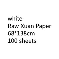 Chinese Thicken Half Ripe Xuan Paper Chinese Raw Rice Paper Beginners Brush Calligraphy Painting Practice Papier Mulberry Paper