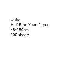 Chinese Thicken Half Ripe Xuan Paper Chinese Raw Rice Paper Beginners Brush Calligraphy Painting Practice Papier Mulberry Paper