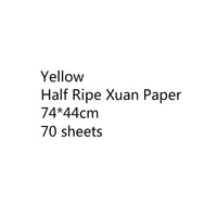 Chinese Thicken Half Ripe Xuan Paper Chinese Raw Rice Paper Beginners Brush Calligraphy Painting Practice Papier Mulberry Paper