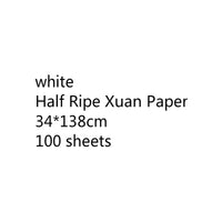 Chinese Thicken Half Ripe Xuan Paper Chinese Raw Rice Paper Beginners Brush Calligraphy Painting Practice Papier Mulberry Paper