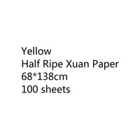 Chinese Thicken Half Ripe Xuan Paper Chinese Raw Rice Paper Beginners Brush Calligraphy Painting Practice Papier Mulberry Paper