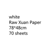 Chinese Thicken Half Ripe Xuan Paper Chinese Raw Rice Paper Beginners Brush Calligraphy Painting Practice Papier Mulberry Paper