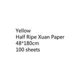 Chinese Thicken Half Ripe Xuan Paper Chinese Raw Rice Paper Beginners Brush Calligraphy Painting Practice Papier Mulberry Paper