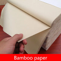 Chinese Xuan Paper Traditional Bamboo Pulp Rice Paper Thicken Half Ripe Xuan Paper Calligraphy Painting Supply Rijstpapie 100pcs