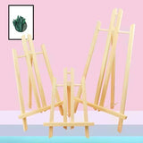 AOOKMIYA Classroom Students Artist Exhibition Art Craft Wooden Display Stand Holder Painting Easel Shelf