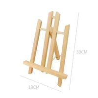 AOOKMIYA Natural Wood Easel Frame Tripod Display Meeting Wedding Table