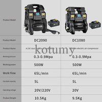 Compressor De Ar De Alta Pressão Silencioso, bateria De Lítio Pequena, bomba De Ar De Alta Potência, Compressor De Ar Recarregável