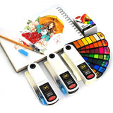 Conjunto de Tinta Aquarela Sólida para Iniciantes, Pigmento com Caneta, Pintura de Arte Suprimentos, Paleta, 18 Cores, 24 Cores, 36 Cores, 42 Cores