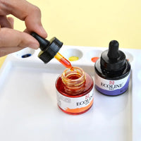 Conjunto de Tinta Ecoline Solúvel em Água, 5 Cores, 10 Cores, 30ml, Montar, Suprimentos de Desenho, Ferramenta de Ilustração