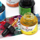 Conjunto de Tinta Ecoline Solúvel em Água, 5 Cores, 10 Cores, 30ml, Montar, Suprimentos de Desenho, Ferramenta de Ilustração