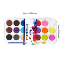 Conjunto de aquarela monocromática para desenho profissional, Pigmento Art Supplies, Acuarela Basic Neon Glitter Aquarela, 12 cores, 21 cores, 36 cores, 48 cores