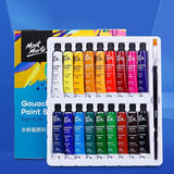 Conjunto de pintura gouprofissional, produto de alta qualidade, lavável, disponível em lotes de 12/12ml