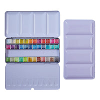 Conjunto de tinta aquarela sólida superior, 12/24/36/48 cores, suprimento para estudantes