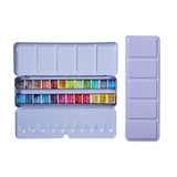 Conjunto de tinta aquarela sólida superior, 12/24/36/48 cores, suprimento para estudantes