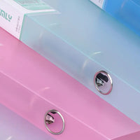 Cores claras Ring Binder para arquivo A4 Organizador de papel Pasta de 2 anéis Armário de arquivo