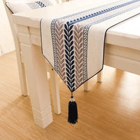 Cotton and linen Nordic striped table flag modern minimalist living room European American table TV cabinet  flag cover cloth