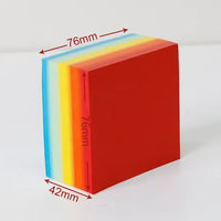 Creative Gradient Colors Memo Pad Block Notes Memo Sheets Loose Leaf Cute Paper Notepad