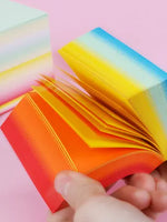 Creative Gradient Colors Memo Pad Block Notes Memo Sheets Loose Leaf Cute Paper Notepad