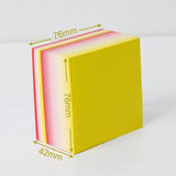 Creative Gradient Colors Memo Pad Block Notes Memo Sheets Loose Leaf Cute Paper Notepad