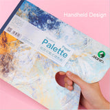 AOOKMIYA  Creative Watercolor Disposable Paper Palette Detachable Paint Palette suit for Oil Acrylic Paint Tray Artist Supplies