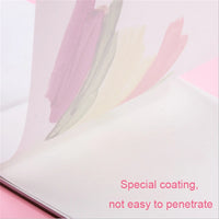 AOOKMIYA  Creative Watercolor Disposable Paper Palette Detachable Paint Palette suit for Oil Acrylic Paint Tray Artist Supplies