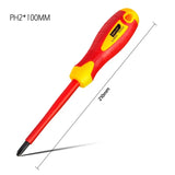 DELI 1/5/7/12PCS VDE Insulated Screwdriver Home Circuit Tool Insulation Isolation Current Electrician Cross Flat Screwdriver