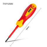 DELI 1/5/7/12PCS VDE Insulated Screwdriver Home Circuit Tool Insulation Isolation Current Electrician Cross Flat Screwdriver