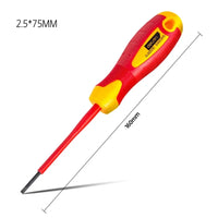 DELI 1/5/7/12PCS VDE Insulated Screwdriver Home Circuit Tool Insulation Isolation Current Electrician Cross Flat Screwdriver