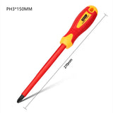 DELI 1/5/7/12PCS VDE Insulated Screwdriver Home Circuit Tool Insulation Isolation Current Electrician Cross Flat Screwdriver